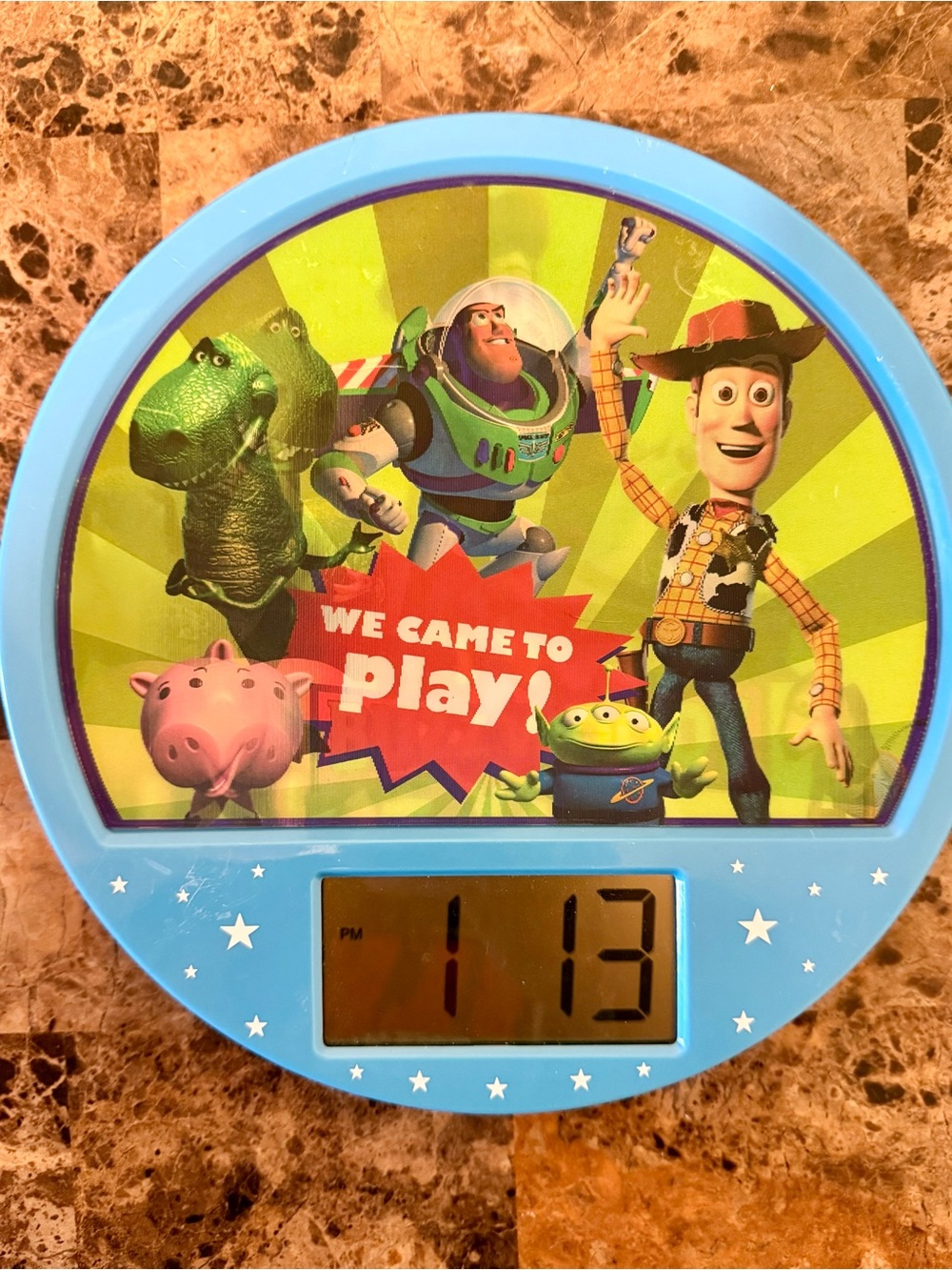 VINTAGE TOY STORY WALL CLOCK